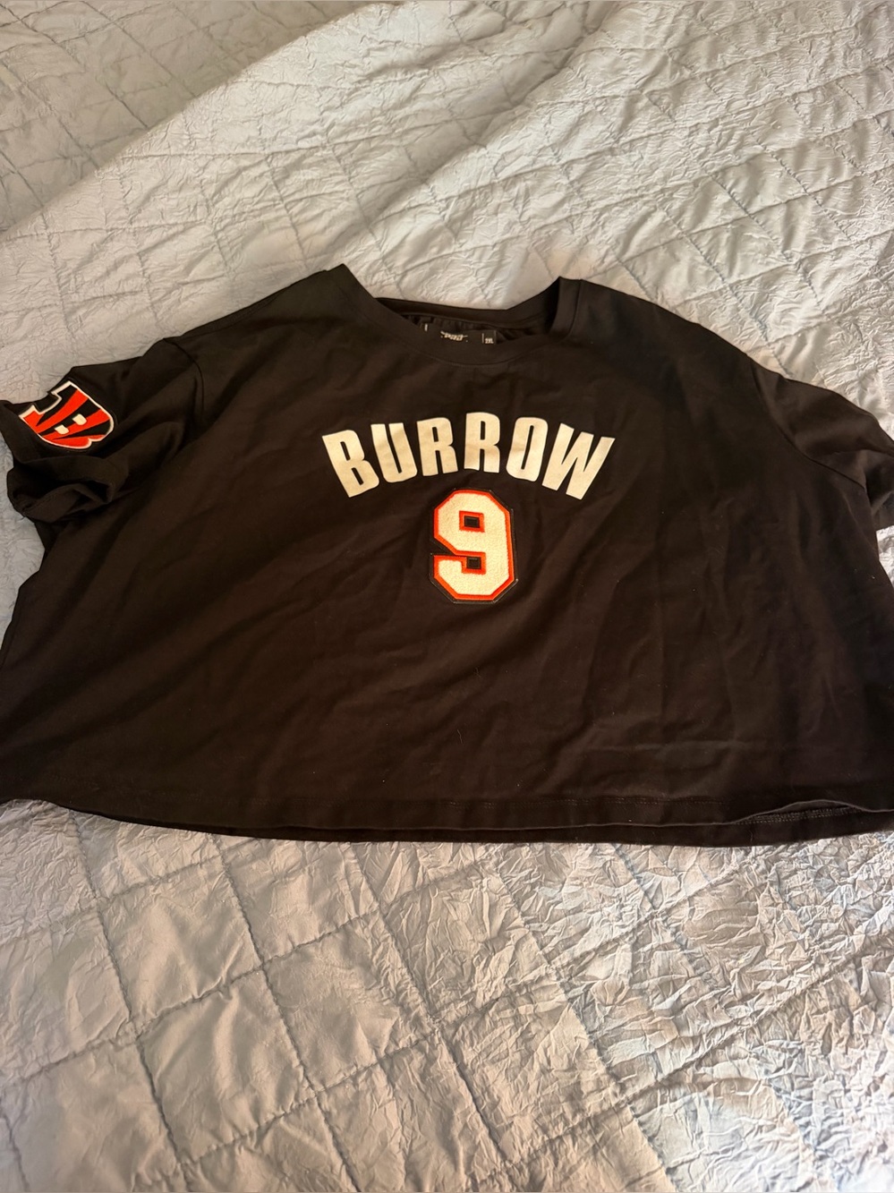 Cincinnati Bengals Pro Standard Joe Burrow Crop Top 2XL